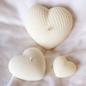 Velas en forma de corazón