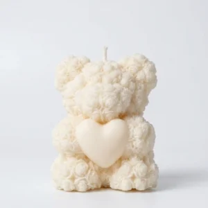 Rose bear corazón